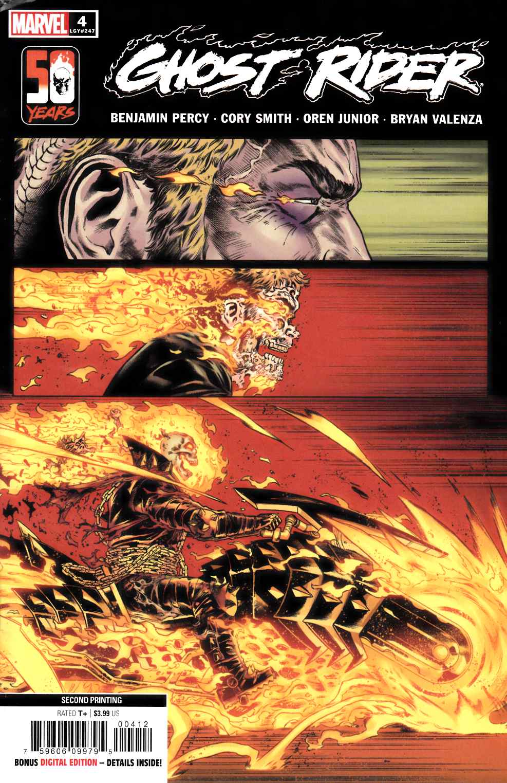 Ghost Rider #4 Second Printing Near Mint (9.4) [Marvel Comic] LARGE