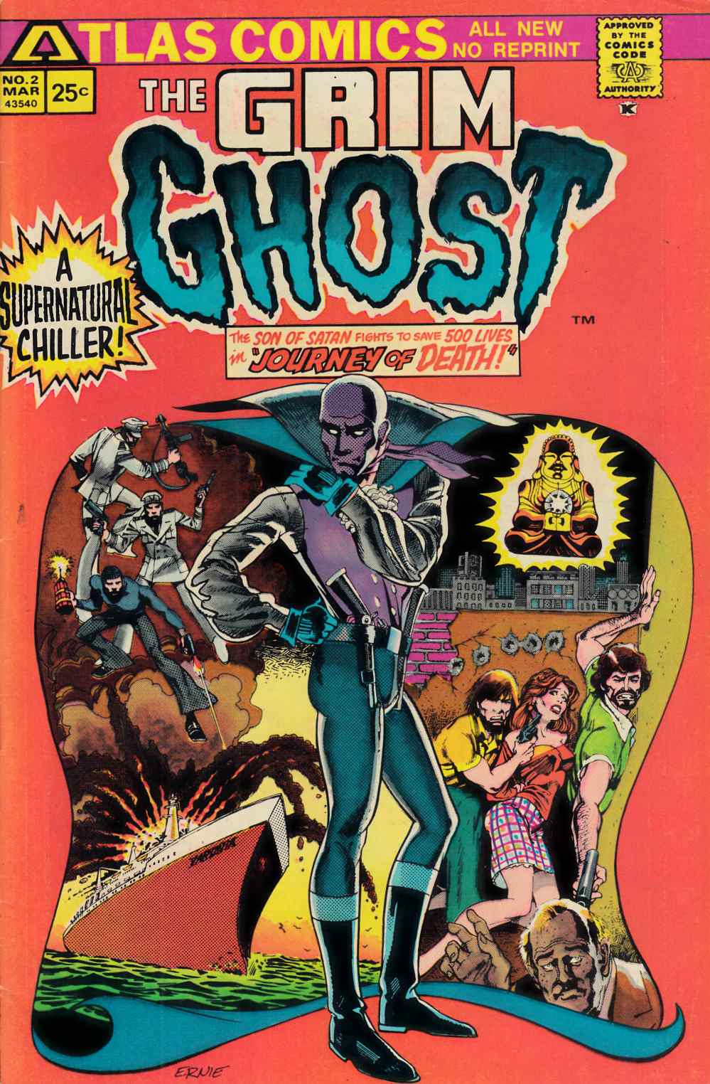 Grim Ghost #2 Very Fine Minus (7.5) [Atlas Comic] THUMBNAIL
