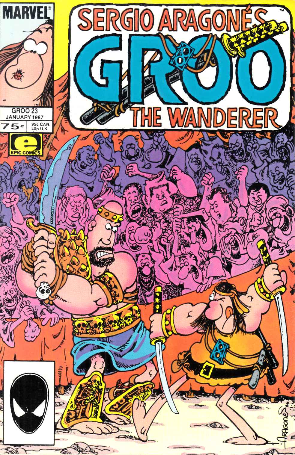 Groo the Wanderer #23 Very Fine (8.0) [Marvel Comic] LARGE