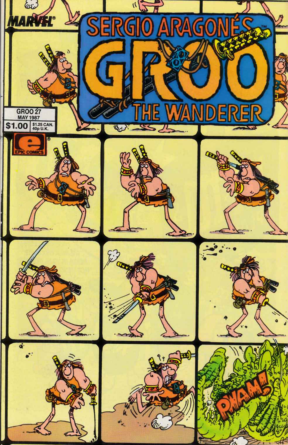 Groo the Wanderer #27 Very Fine (8.0) [Marvel Comic] LARGE