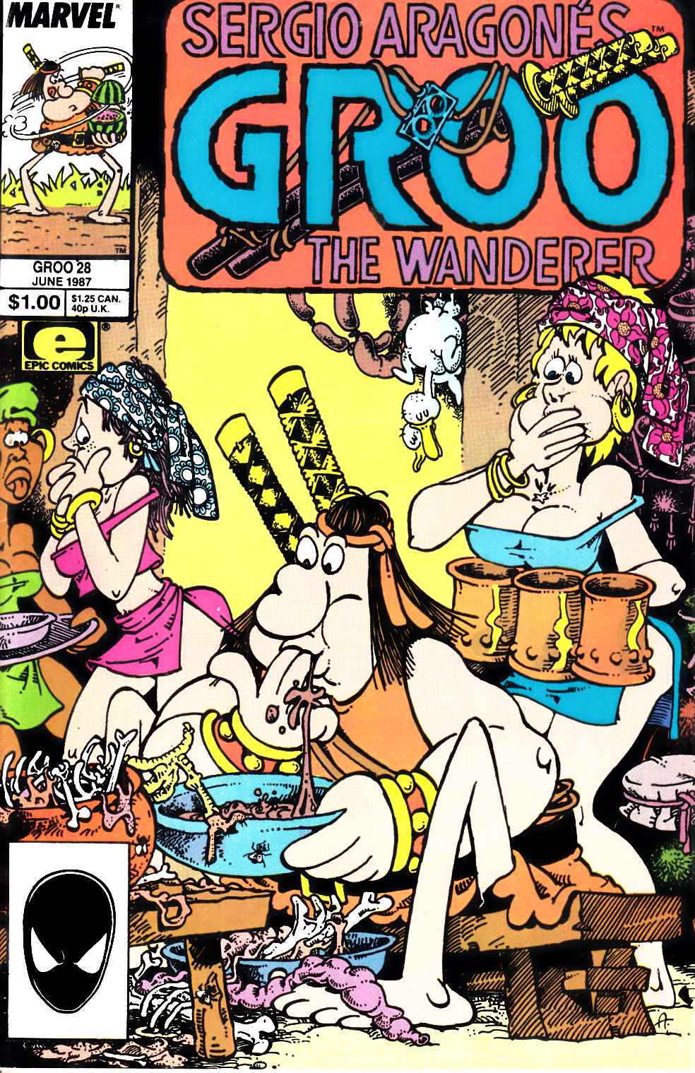 Groo the Wanderer #28 Very Fine (8.0) [Marvel Comic] LARGE