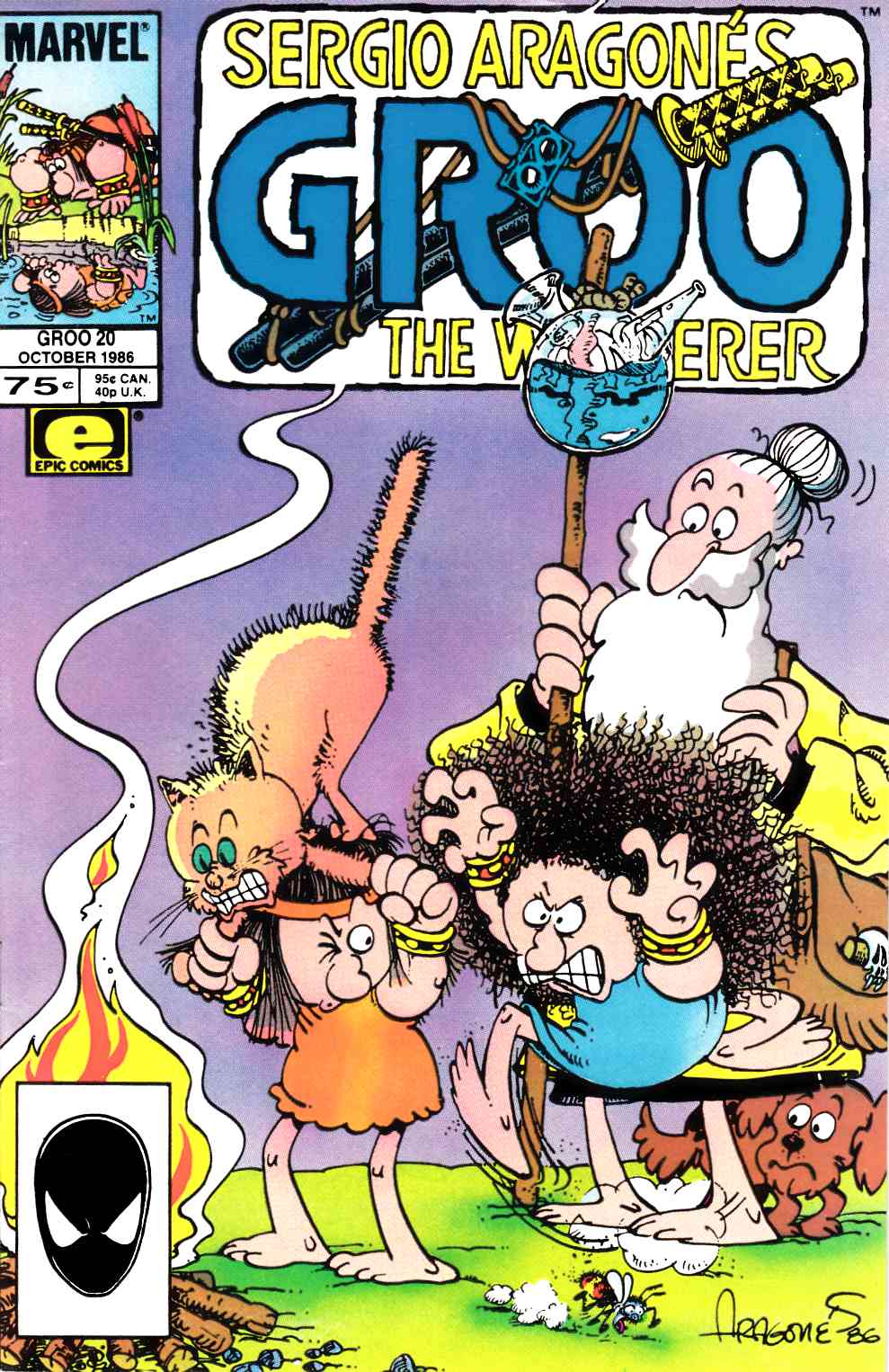 Groo the Wanderer #20 Fine (6.0) [Marvel Comic] THUMBNAIL