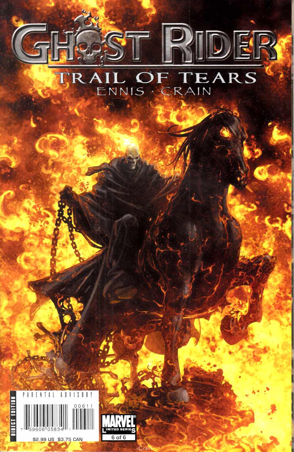 Ghost Rider Trail of Tears #6 Very Fine (8.0) [Marvel Comic] THUMBNAIL