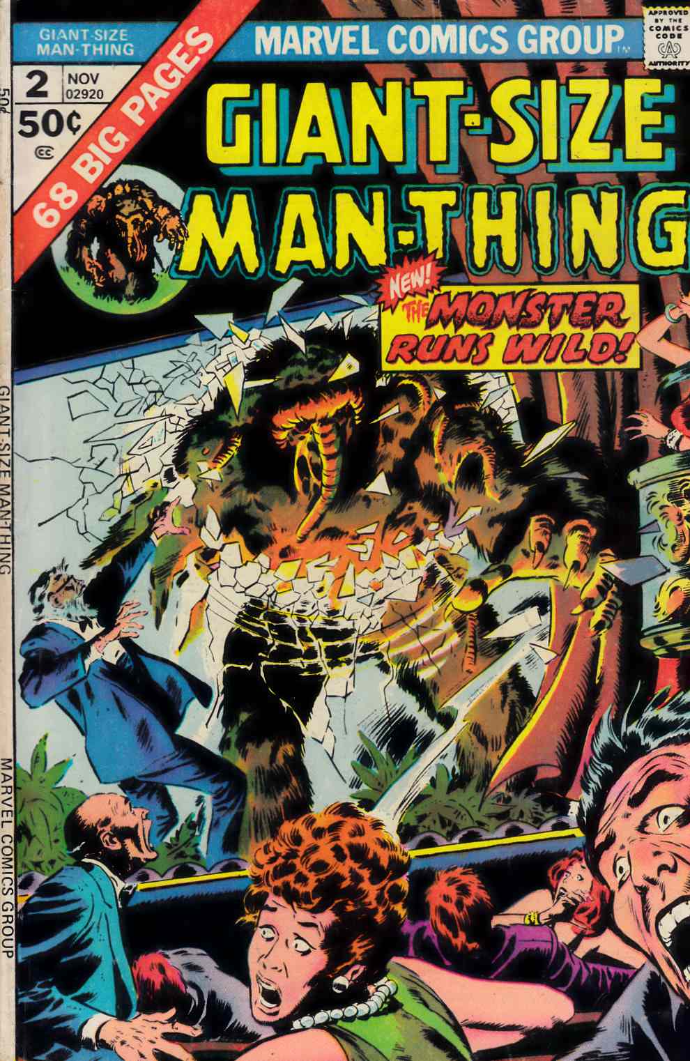 Giant-Size Man-Thing #2 Fine (6.0) [Marvel Comic] LARGE