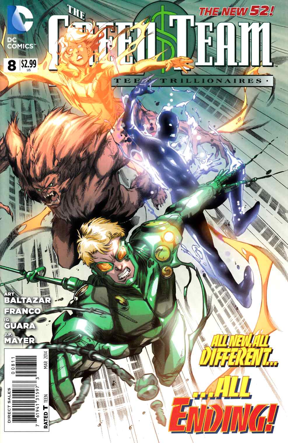 Green Team Teen Trillionaires #8 Very Fine (8.0) [DC Comic] LARGE