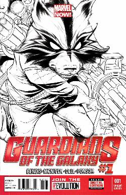 Guardians of the Galaxy #1 Quesada Sketch Incentive Cover (Now) [Comic] LARGE