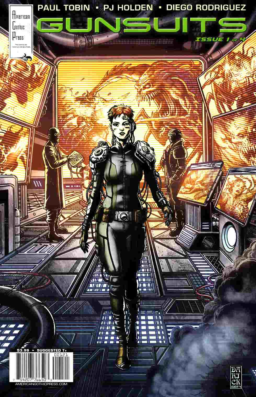 Famous Monsters Presents Gunsuits #1 Cover B- Robertson [Valiant Comic] THUMBNAIL