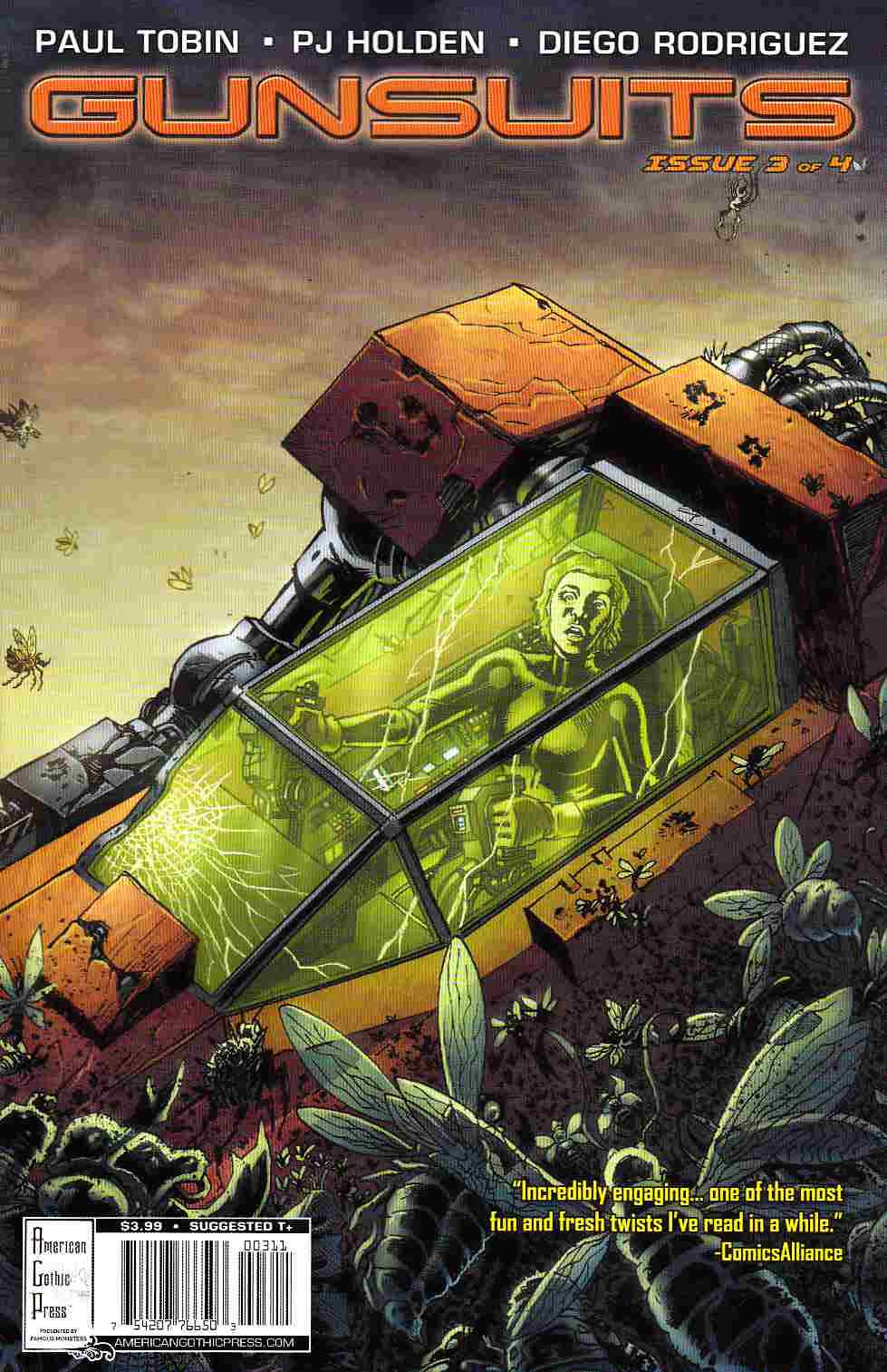 FM Presents Gunsuits #3 Cover A- Holden [American Gothic Comic] THUMBNAIL