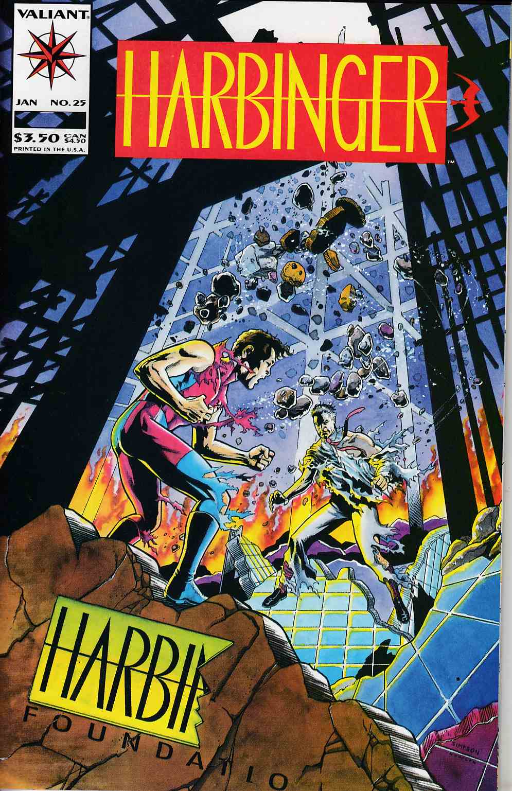 Harbinger #25 Near Mint (9.4) [Valiant Comic] THUMBNAIL