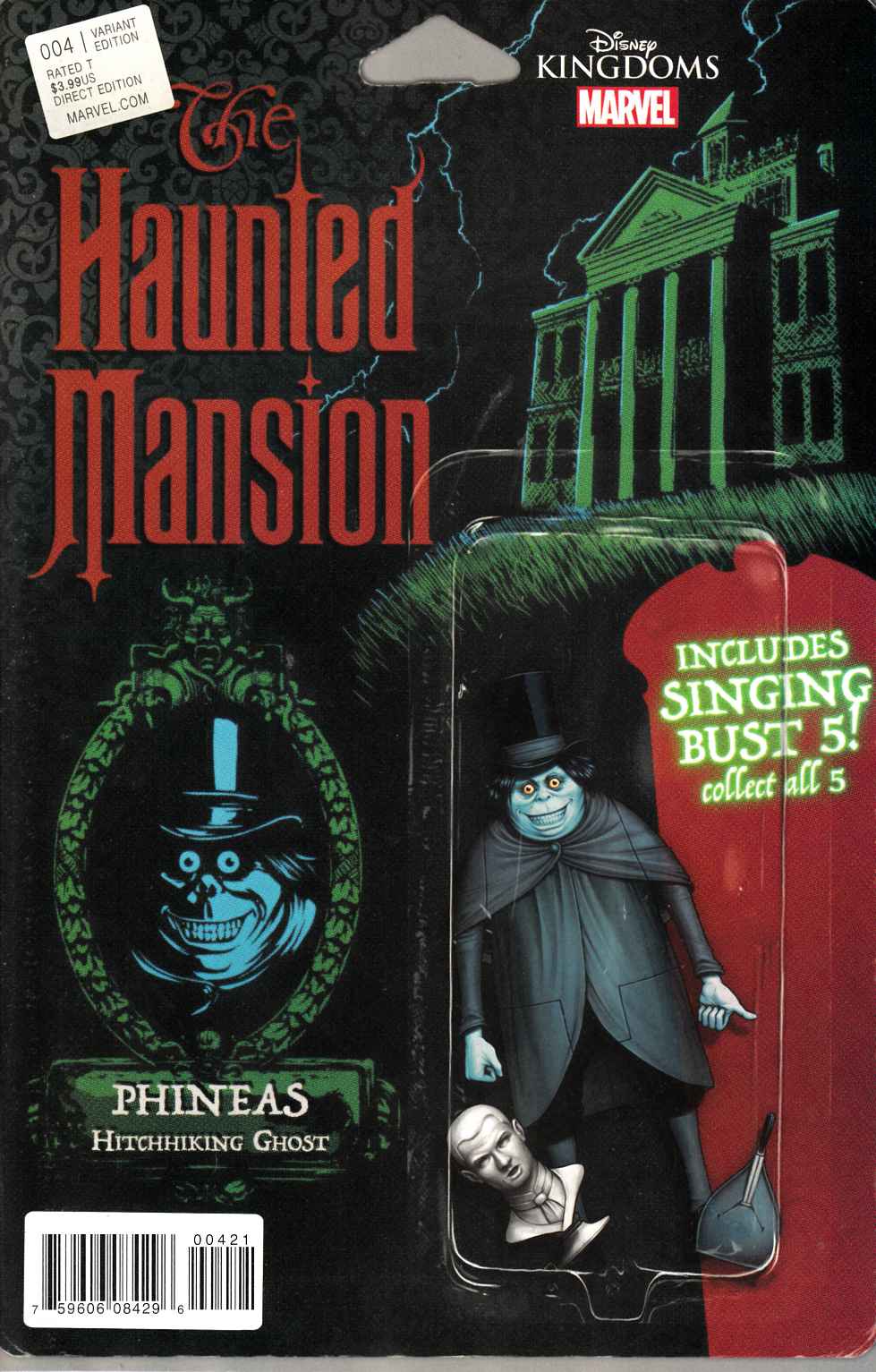 Haunted Mansion #4 Christopher Action Figure Variant Cover [Marvel Comic] THUMBNAIL