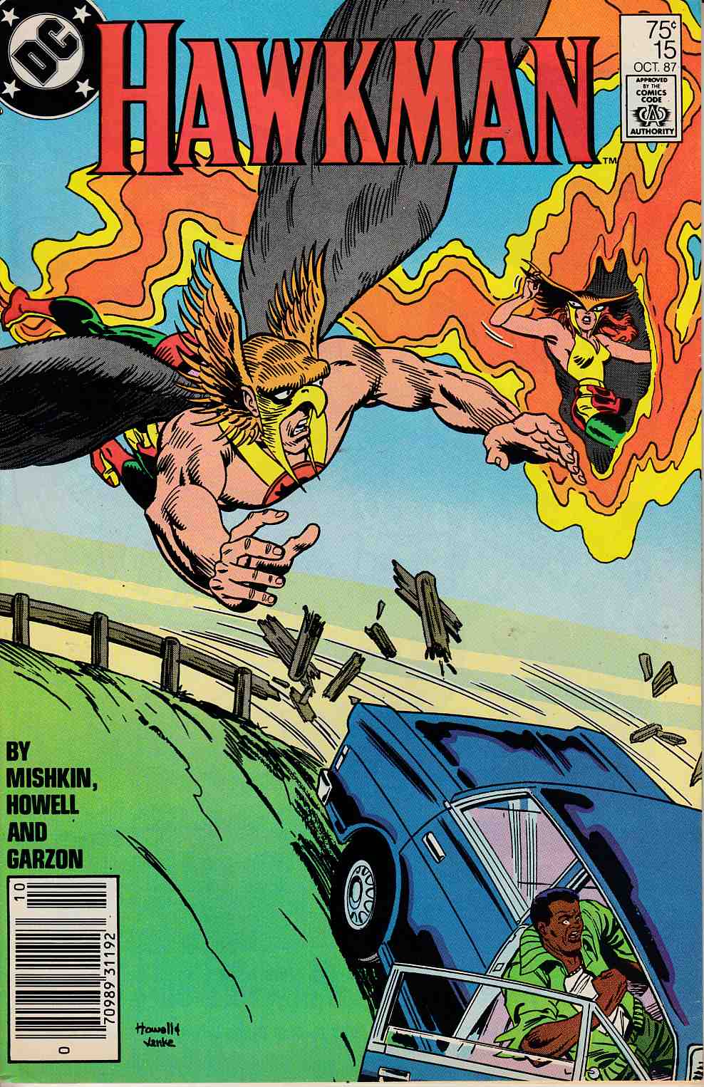 Hawkman #15 Newsstand Edition Near Mint Minus (9.2) [DC Comic] LARGE