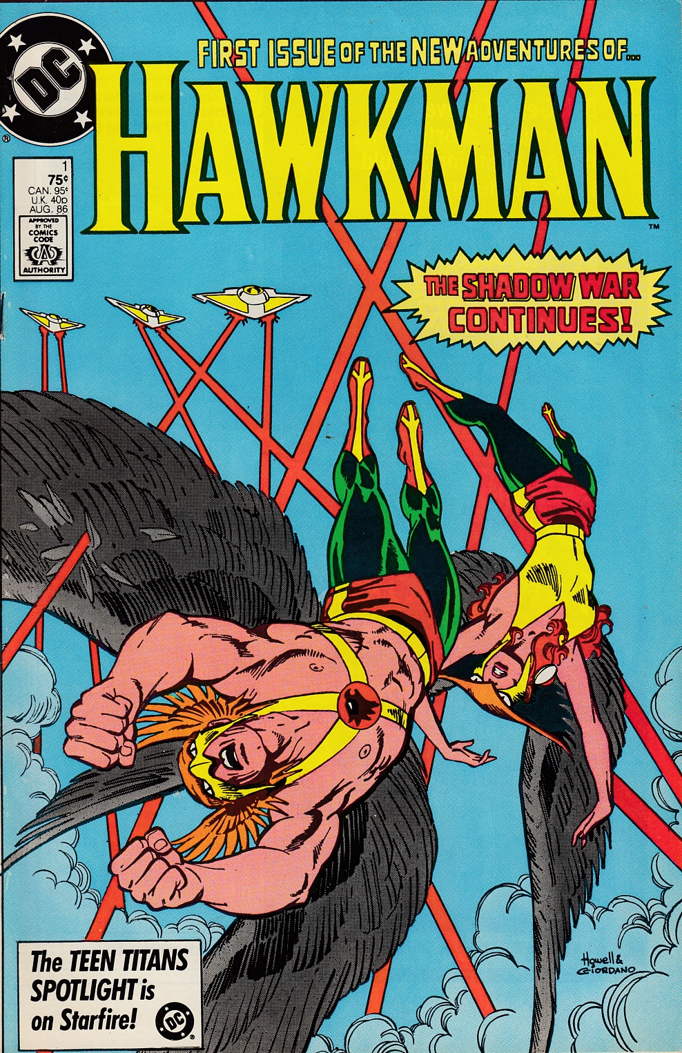 Hawkman #1 Very Fine Minus (7.5) [DC Comic] LARGE