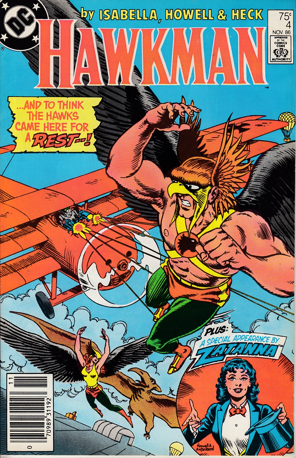 Hawkman #4 Newsstand Edition Very Fine (8.0) [DC Comic] THUMBNAIL