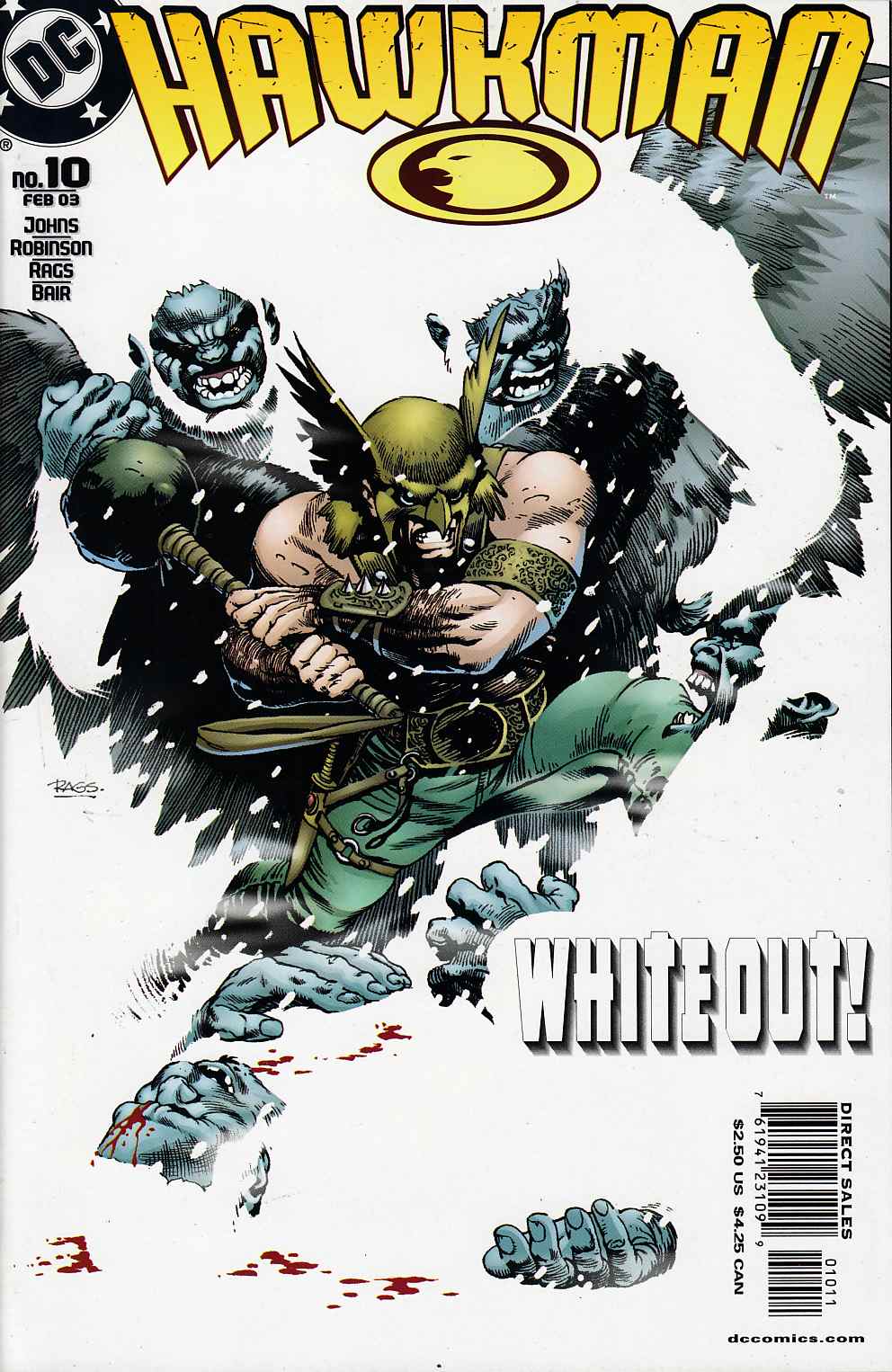 Hawkman #10 Near Mint (9.4) [DC Comic] LARGE