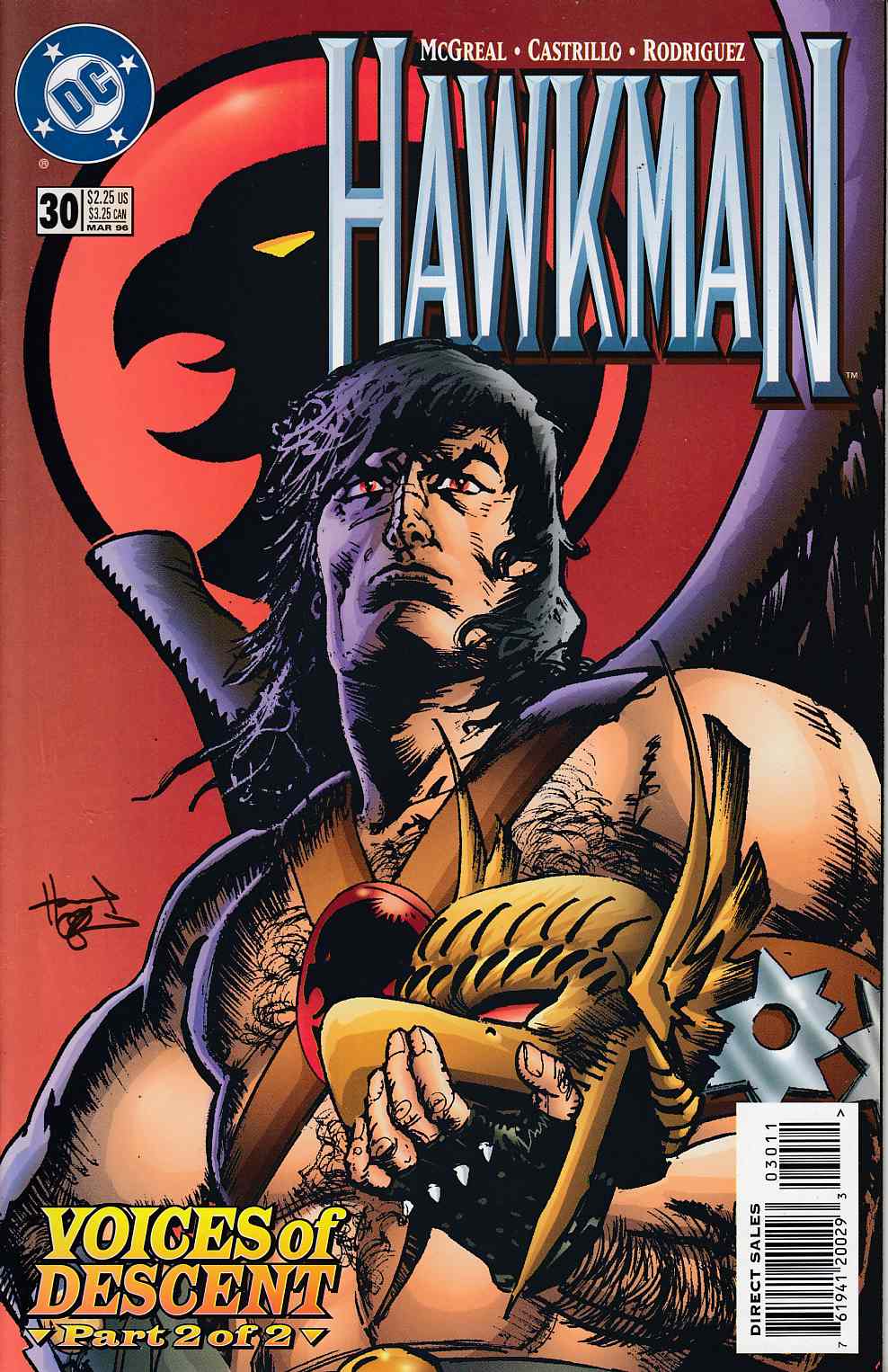 Hawkman #30 Near Mint (9.4) [DC Comic] LARGE