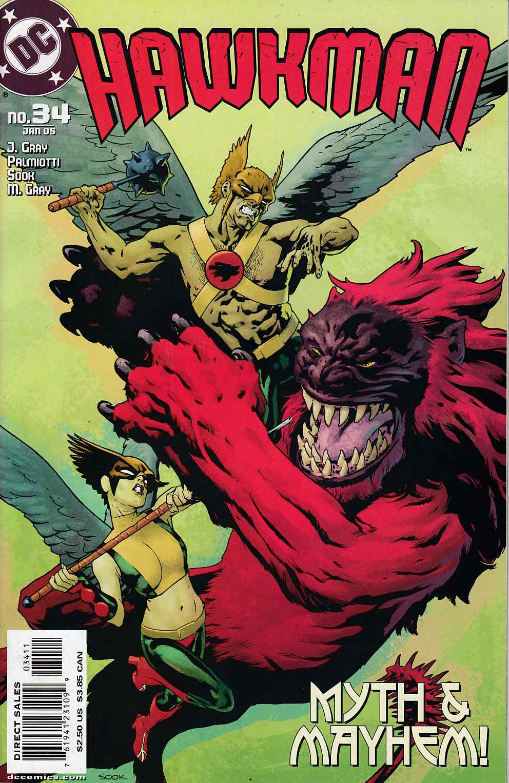 Hawkman #34 Near Mint (9.4) [DC Comic] THUMBNAIL