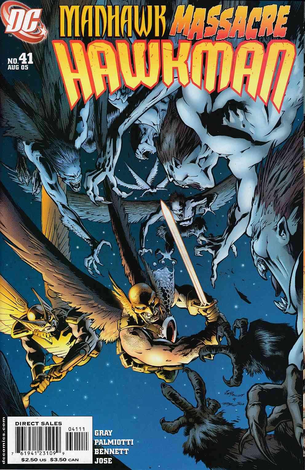 Hawkman #41 Near Mint (9.4) [DC Comic] LARGE