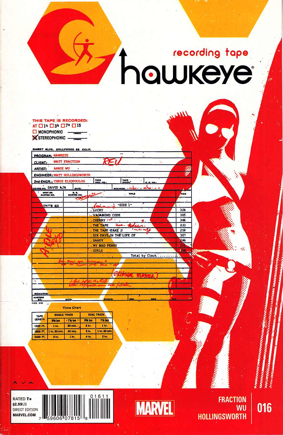 Hawkeye #16 Near Mint (9.4) [Marvel Comic] THUMBNAIL