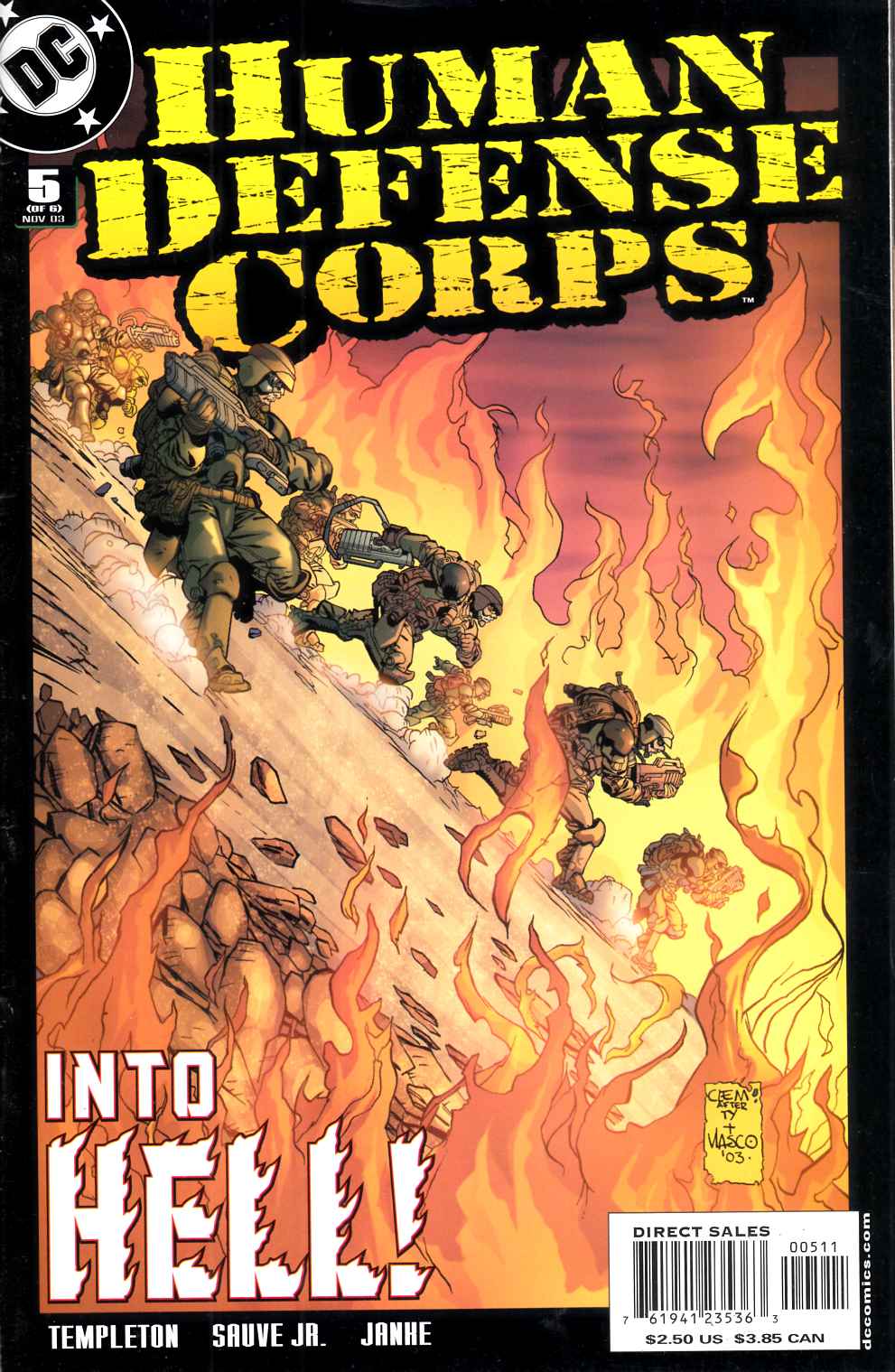 Human Defense Corps #5 Very Fine (8.0) [DC Comic] THUMBNAIL