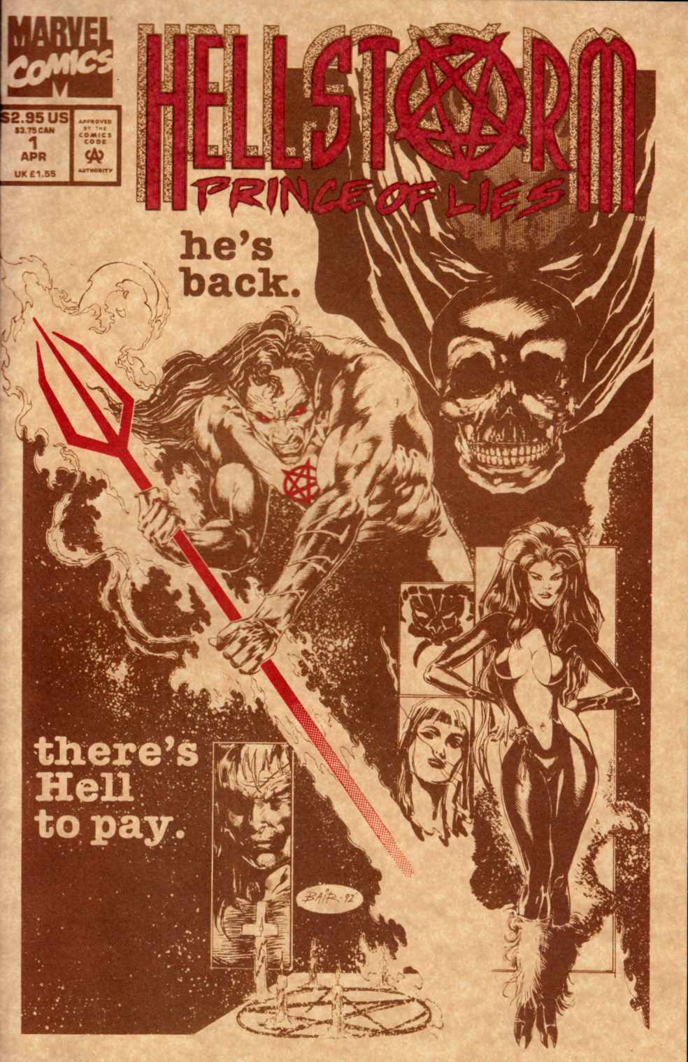 Hellstorm Prince of Lies #1 Near Mint (9.4) [Marvel Comic] THUMBNAIL