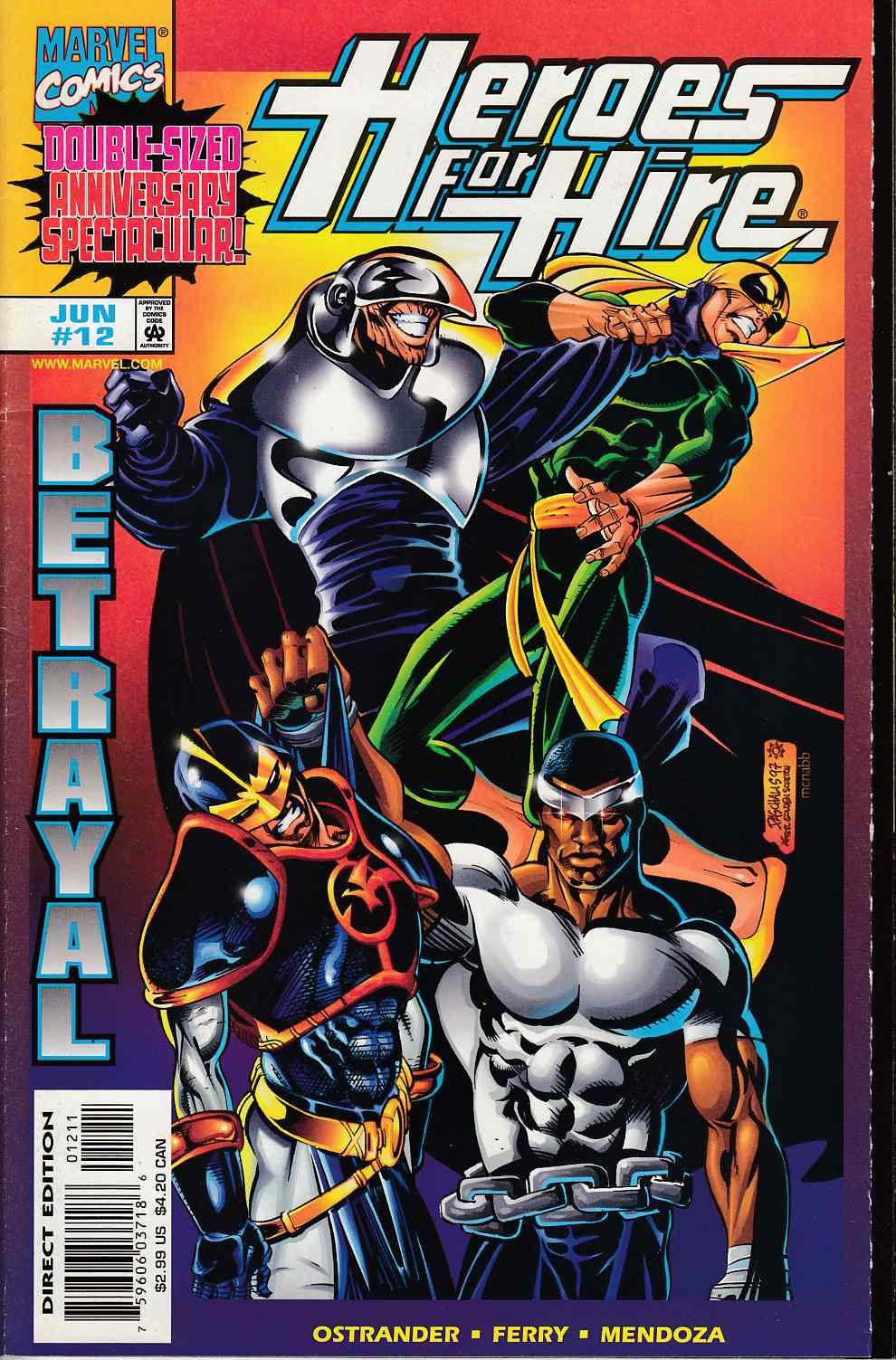 Heroes for Hire #12 Near Mint Minus (9.2) [Marvel Comic] THUMBNAIL