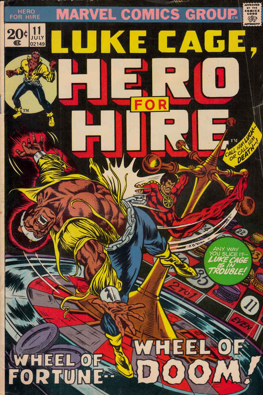 Hero For Hire #11 Very Good Minus (3.5) [Marvel Comic] THUMBNAIL
