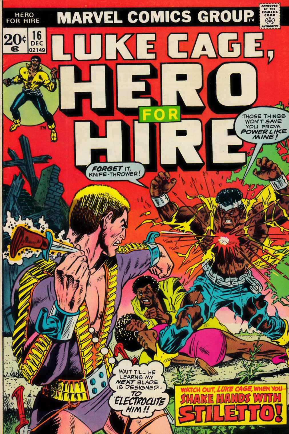 Hero For Hire #16 Very Good Plus (4.5) [Marvel Comic] LARGE