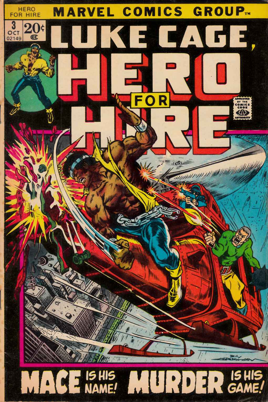 Hero For Hire #3 Fine Minus (5.5) [Marvel Comic] THUMBNAIL