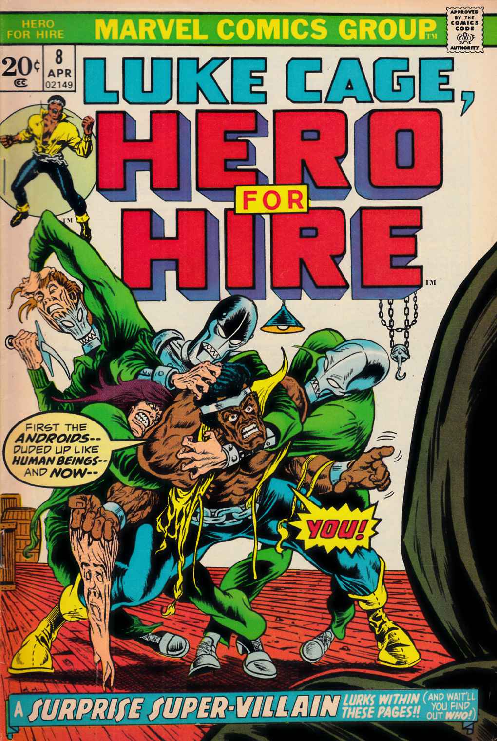 Hero For Hire #8 Fine Plus (6.5) [Marvel Comic] LARGE