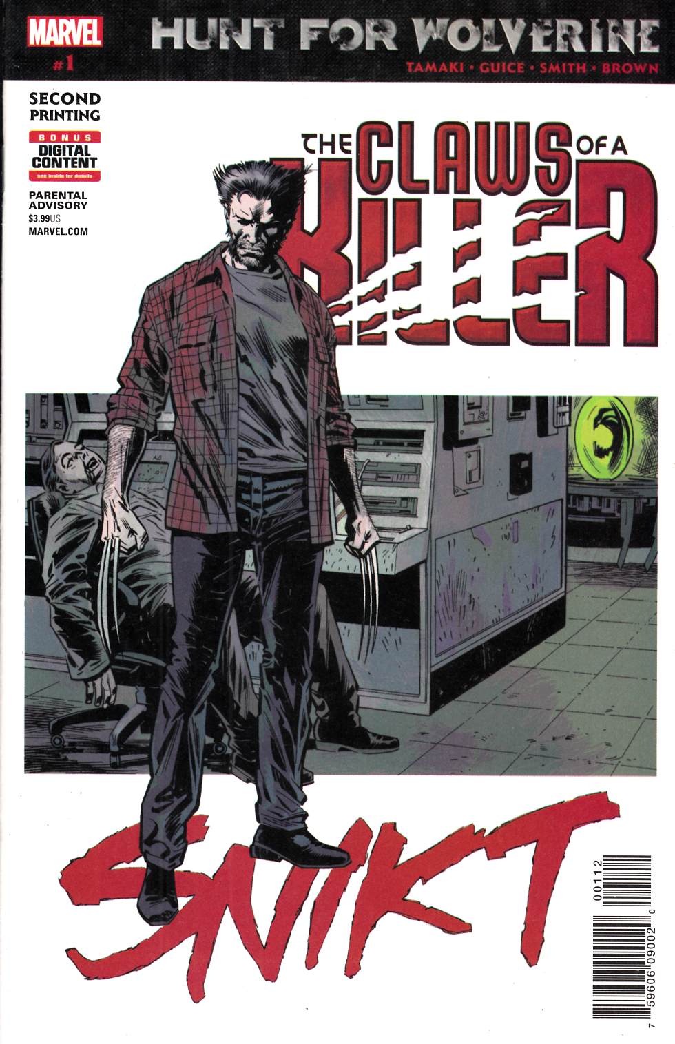 Hunt for Wolverine Claws of a Killer #1 Second Printing Near Mint (9.4) [Marvel Comic] LARGE