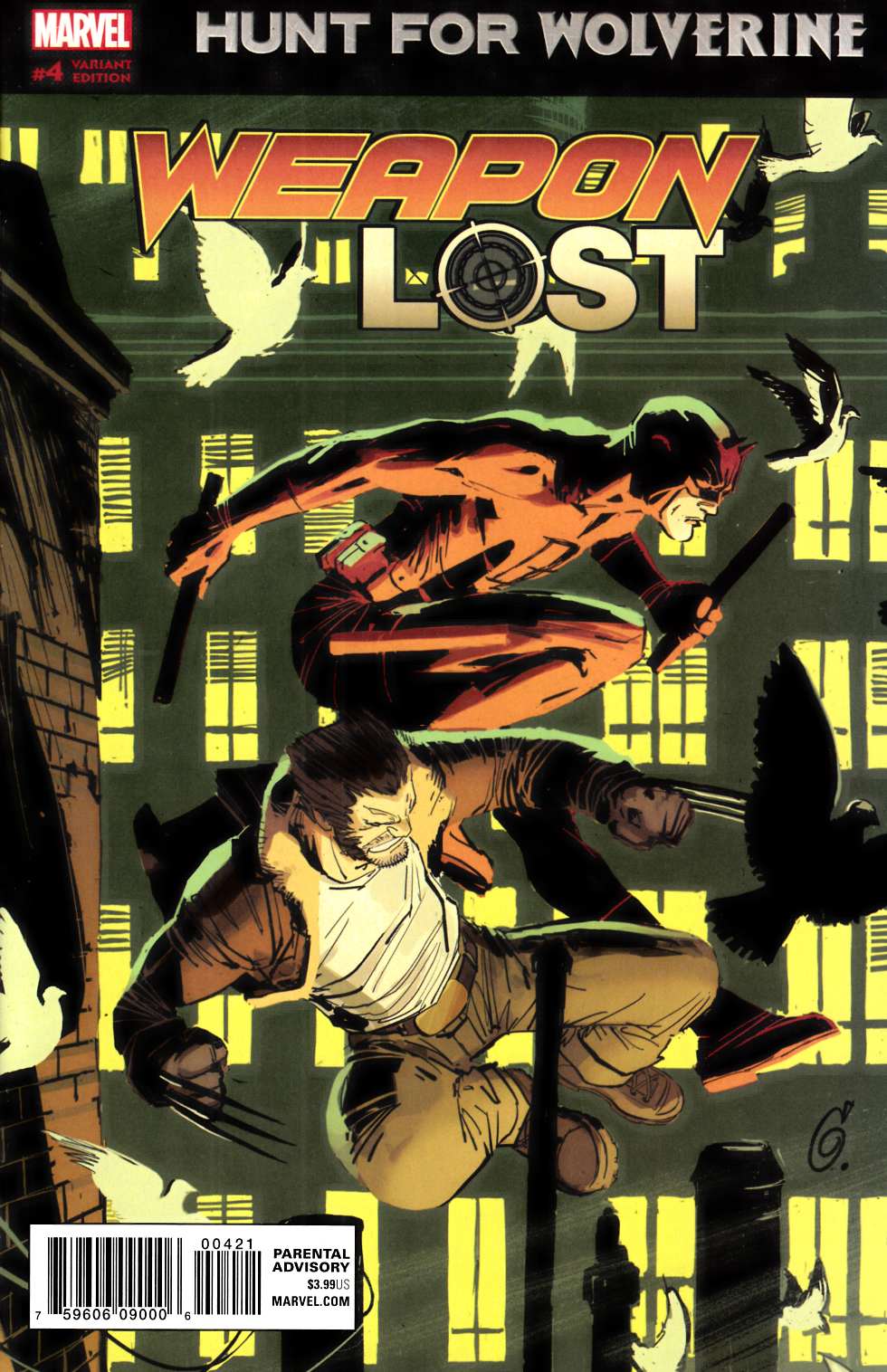 Hunt for Wolverine Weapon Lost #4 Garney Variant Cover Near Mint (9.4) [Marvel Comic] LARGE