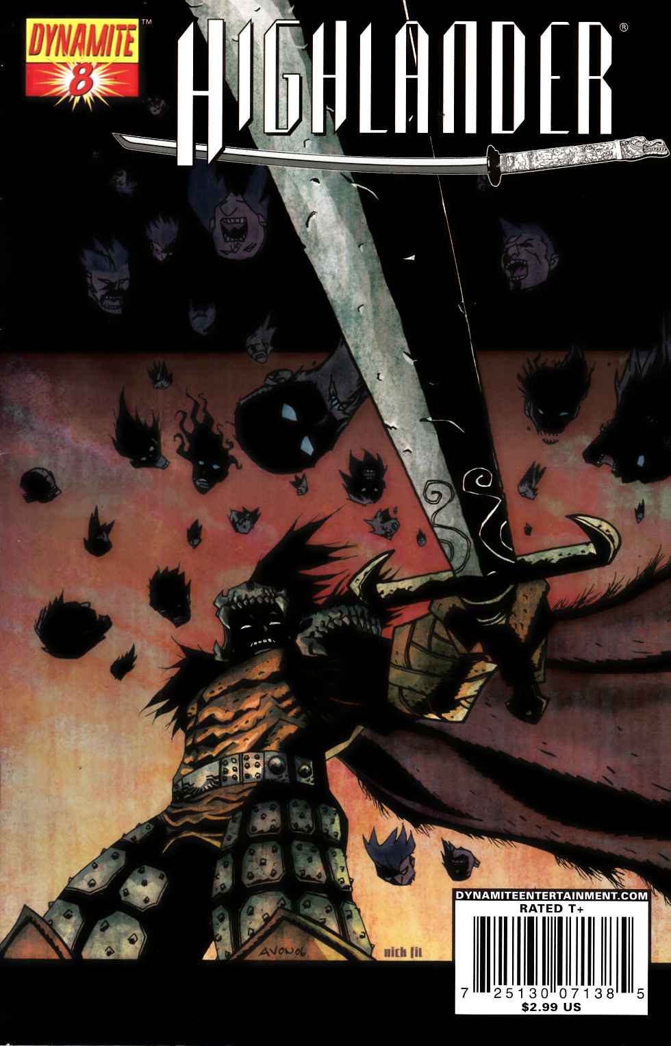 Highlander #8 Fine (6.0) [Dynamite Comic] LARGE