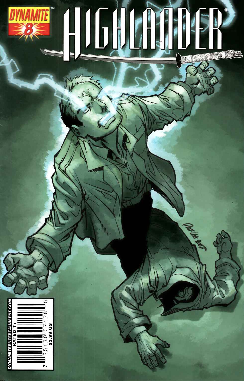 Highlander #8 Cover D Fine (6.0) [Dynamite Comic] LARGE