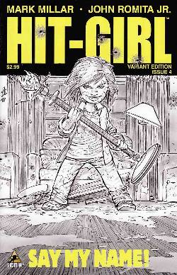 Hit-Girl #4 Romita Jr. Sketch Incentive Cover [Comic] LARGE