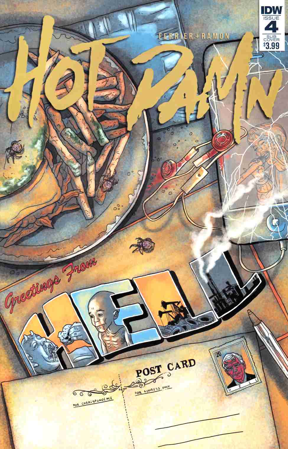 Hot Damn #4 Subscription Cover [IDW Comic] THUMBNAIL