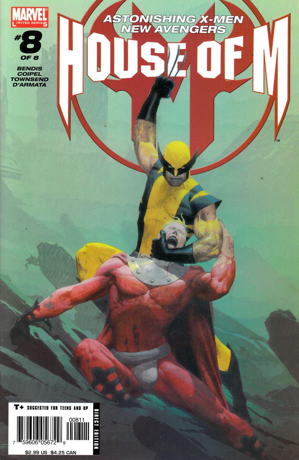 House of M #8 Near Mint Minus (9.2) [Marvel Comic] THUMBNAIL
