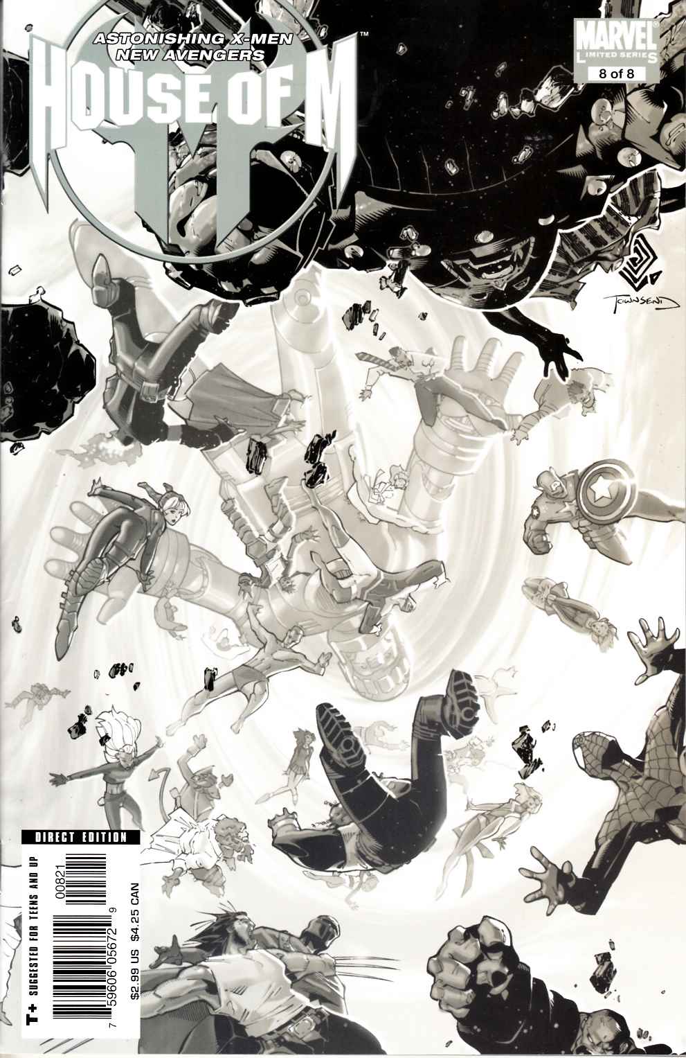 House of M #8 Bachalo Variant Cover Near Mint (9.4) [Marvel Comic] THUMBNAIL