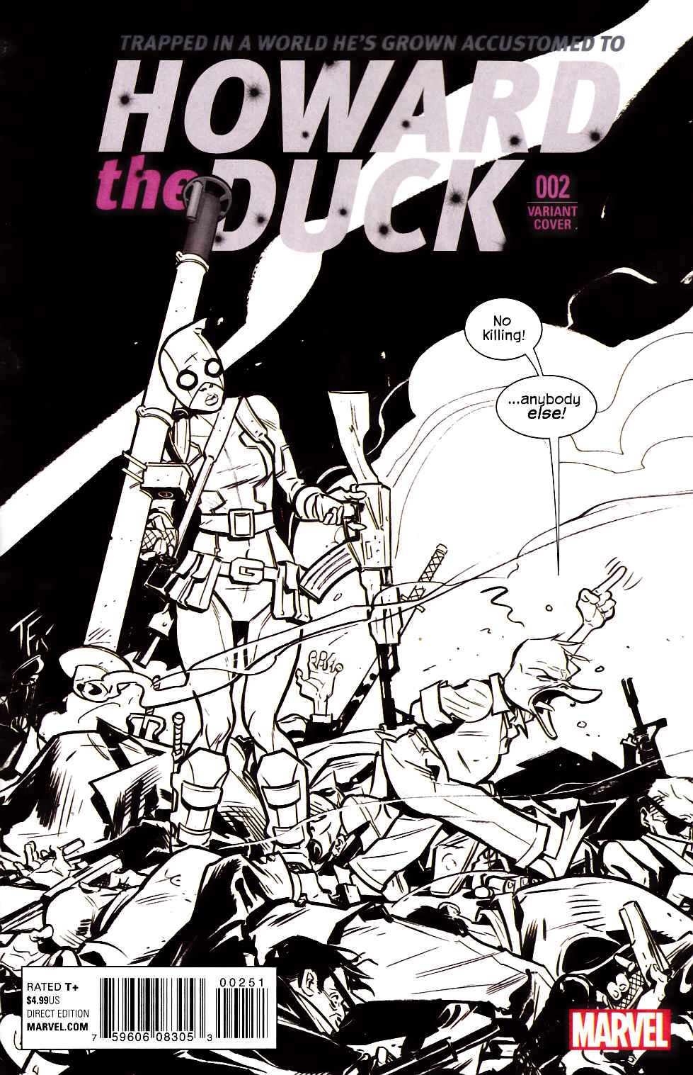 Howard the Duck #2 Second Printing Gwenpool Variant Cover [Marvel Comic] THUMBNAIL