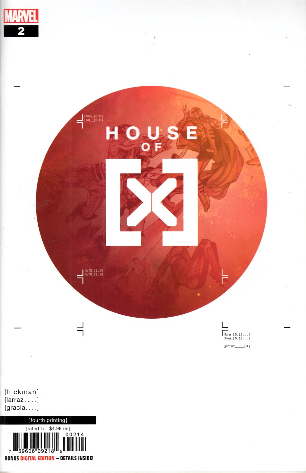 House of X #2 Fourth Printing Near Mint (9.4) [Marvel Comic] THUMBNAIL