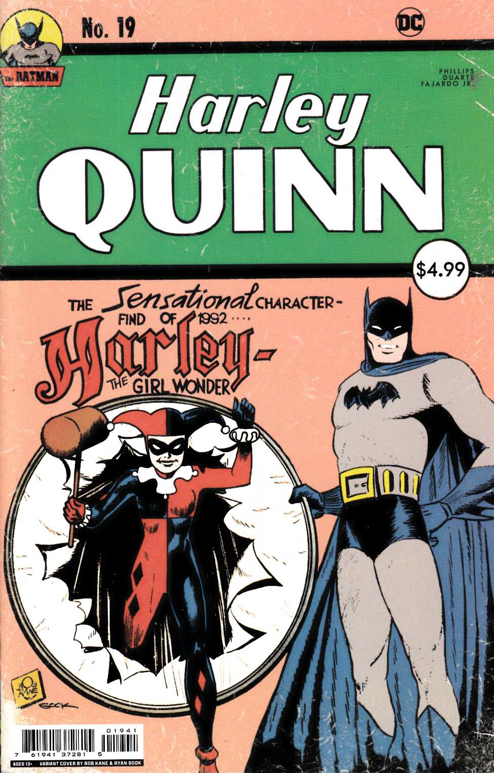Harley Quinn #19 Sook Variant Cover Near Mint (9.4) [DC Comic] LARGE