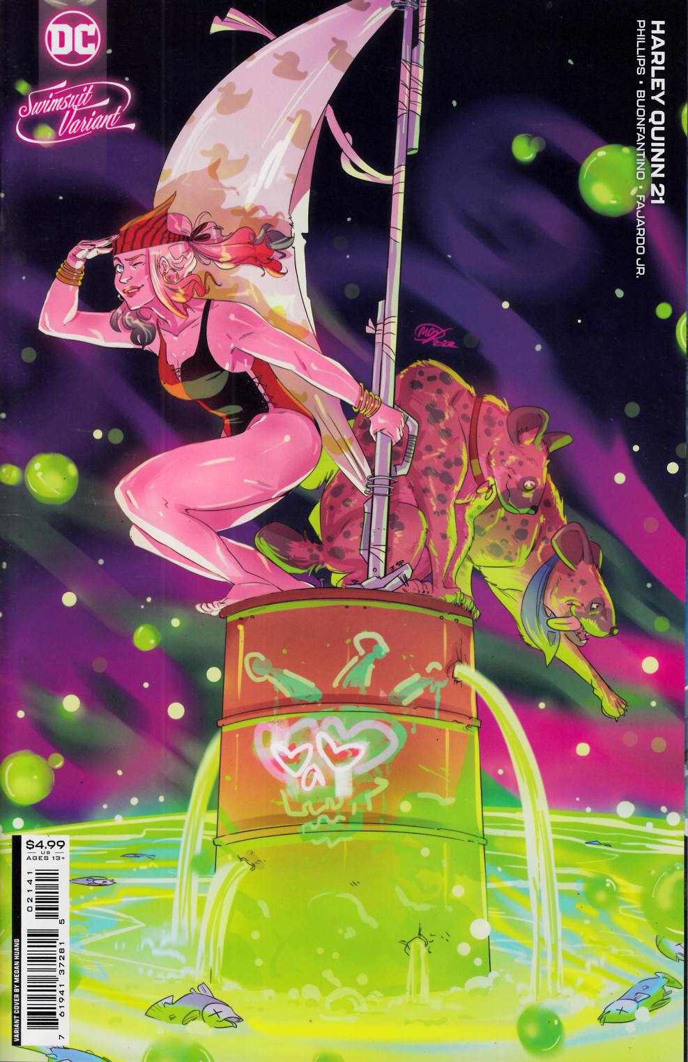 Harley Quinn #21 Haung Variant Cover Near Mint (9.4) [DC Comic] LARGE