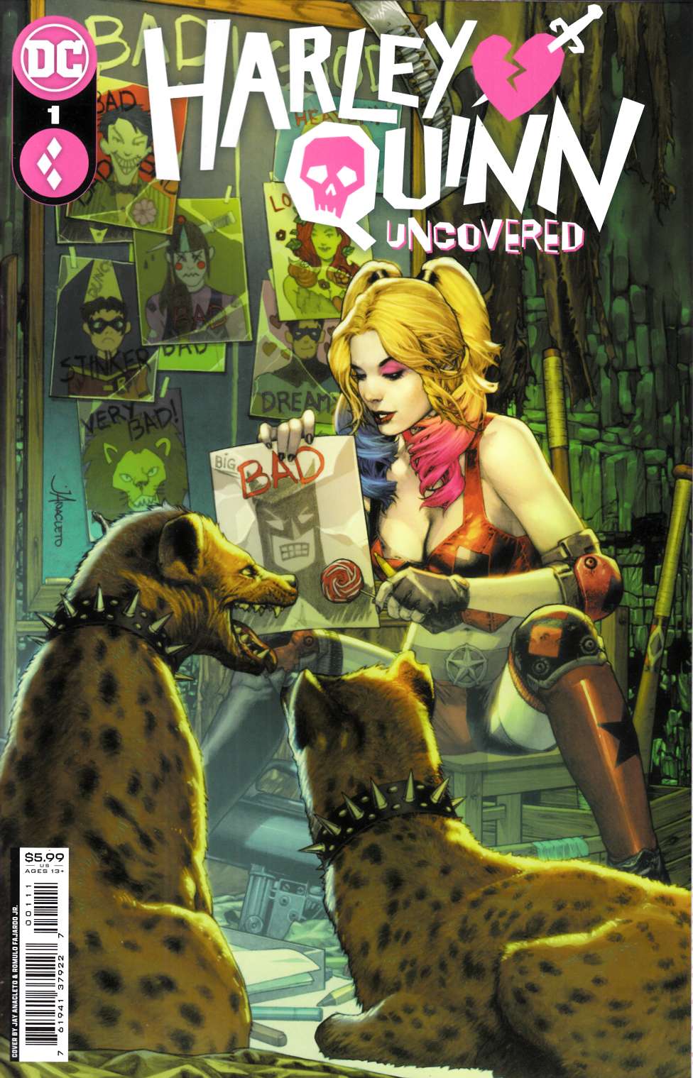 Harley Quinn  Uncovered #1 Near Mint (9.4) [DC Comic] LARGE