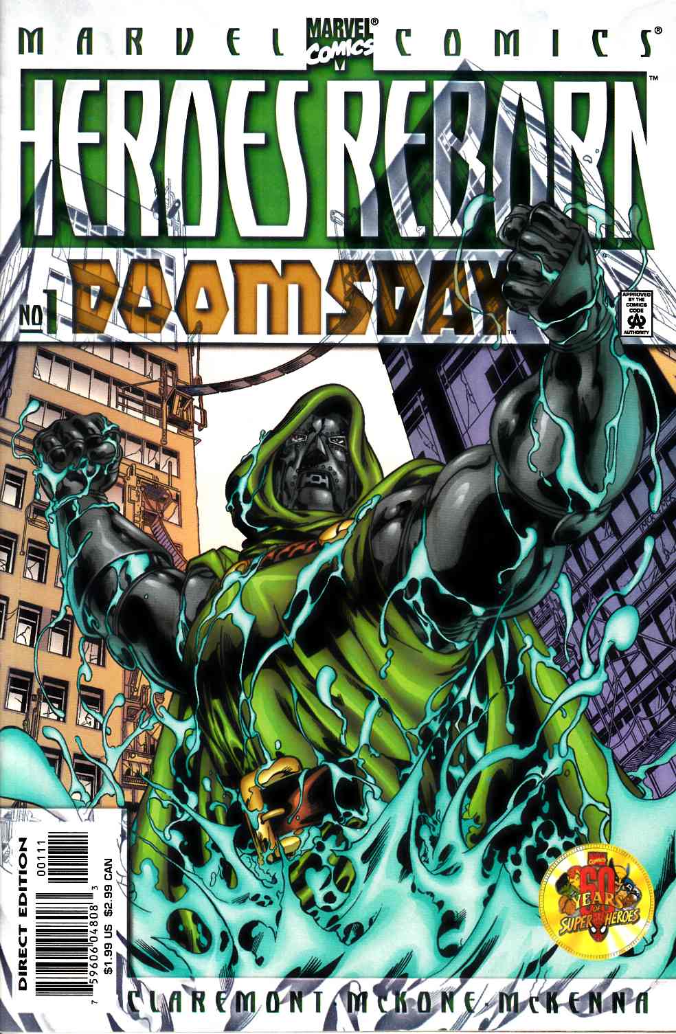 Heroes Reborn Doomsday #1 Near Mint (9.4) [Marvel Comic] LARGE
