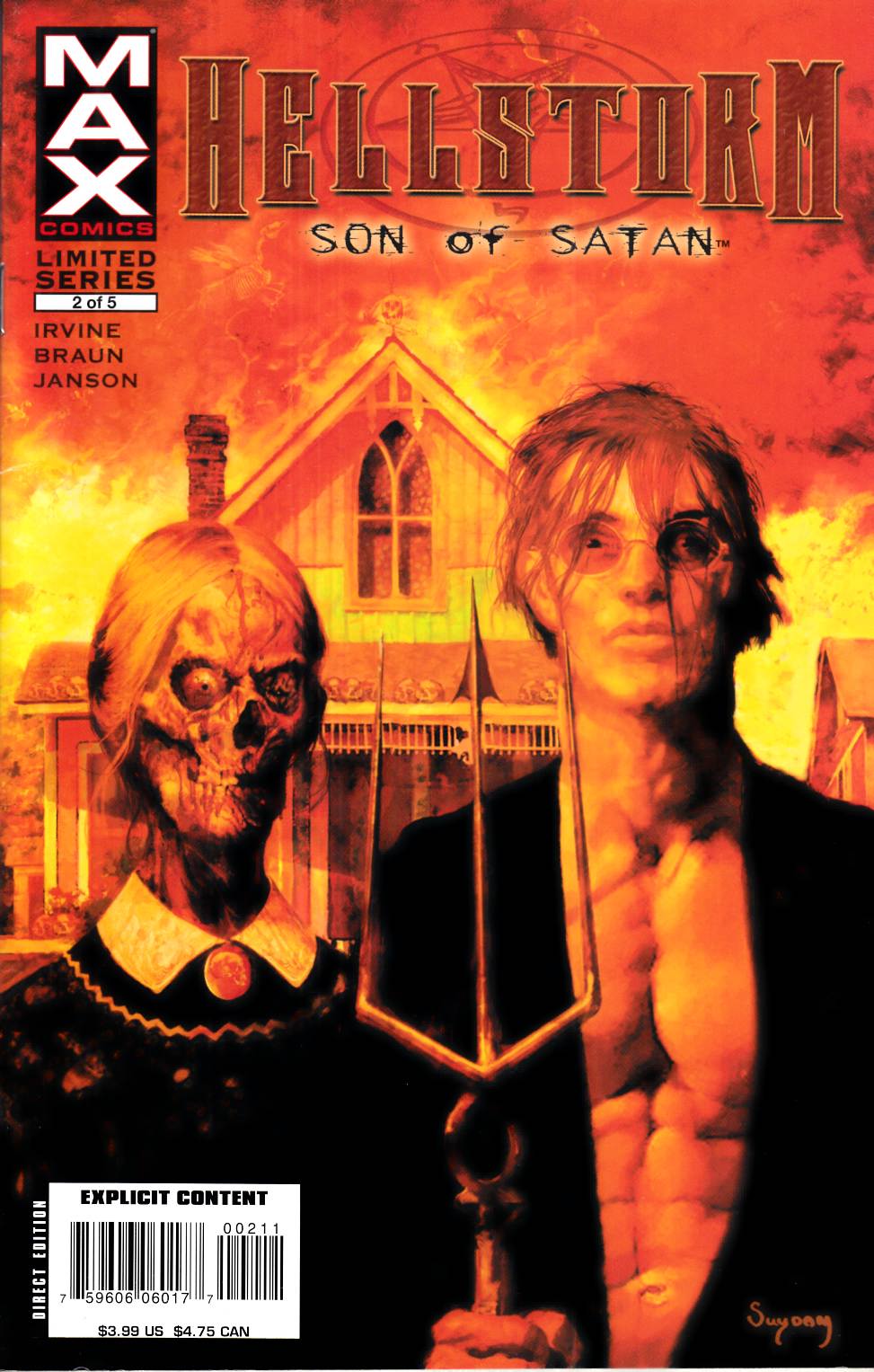 Hellstorm Son of Satan #2 Very Fine (8.0) [Marvel Comic] LARGE