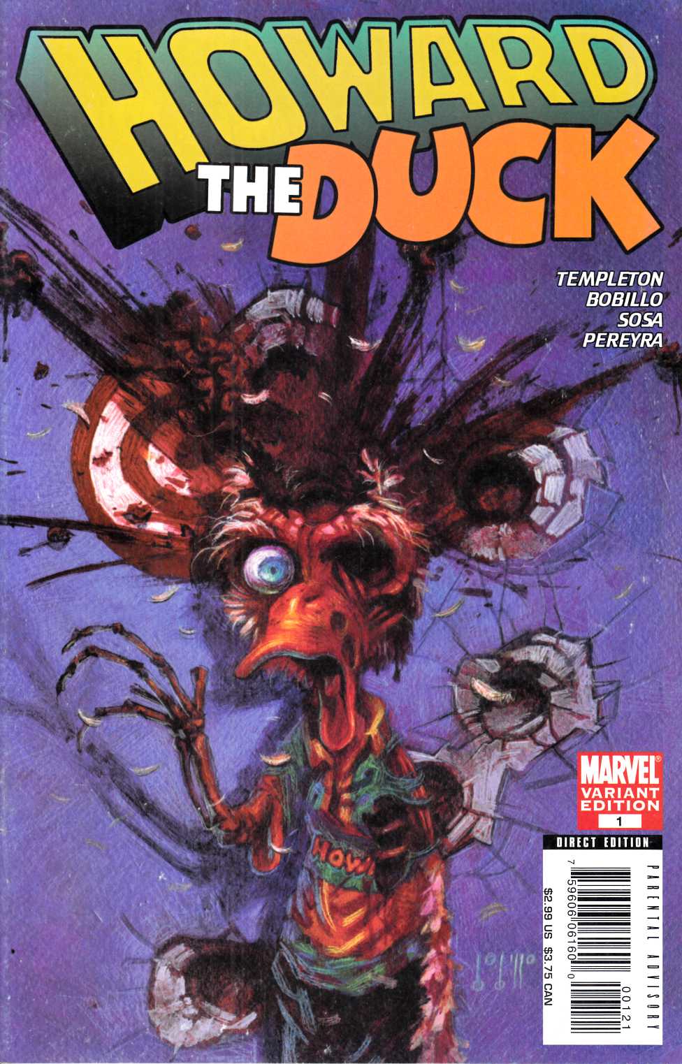 Howard the Duck #1 Zombie Variant Cover Fine (6.0) [Marvel Comic] LARGE