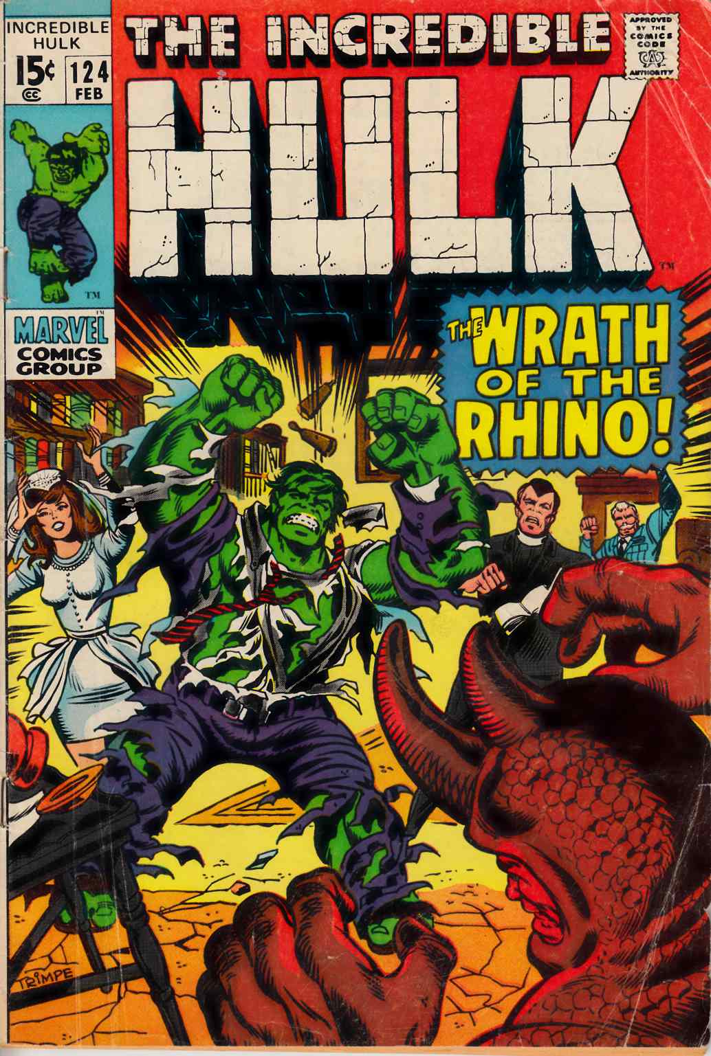 Incredible Hulk #124 Very Good (4.0) [Marvel Comic] THUMBNAIL