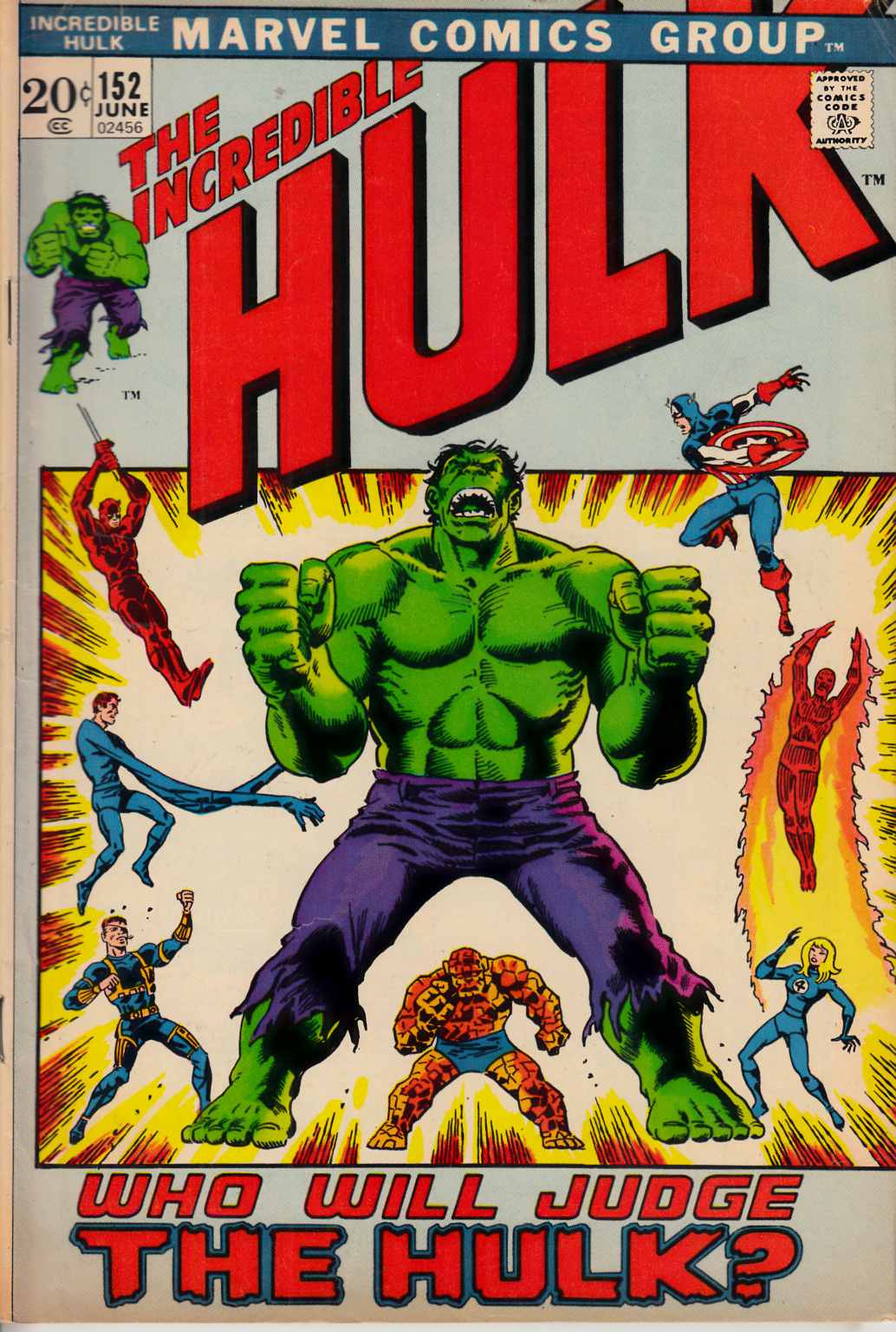 Incredible Hulk #152 Very Good/Fine (5.0) [Marvel Comic] THUMBNAIL