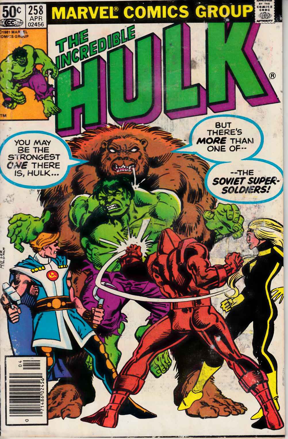 Incredible Hulk #258 Newsstand Edition Good Minus (1.8) [Marvel Comic] THUMBNAIL