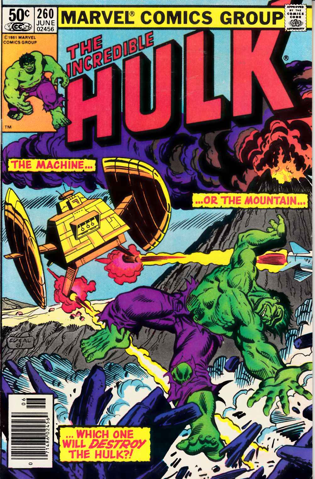 Incredible Hulk #260 Newsstand Edition Fine (6.0) [Marvel Comic] THUMBNAIL