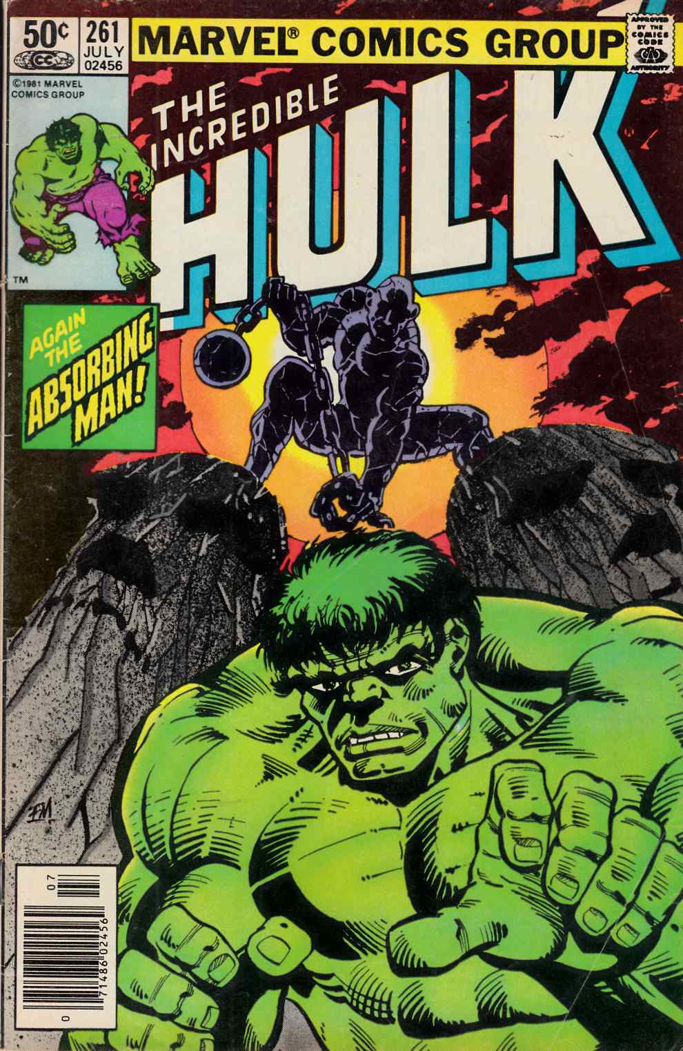 Incredible Hulk #261 Newsstand Edition Very Good (4.0) [Marvel Comic] THUMBNAIL